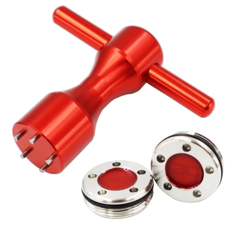 LEZHISNUG New 2 x 20g Custom Weights + Red Wrench s Compatible With Titleist Scotty Cameron Putters Weights, Golf Putter Weights, Red - Image 2